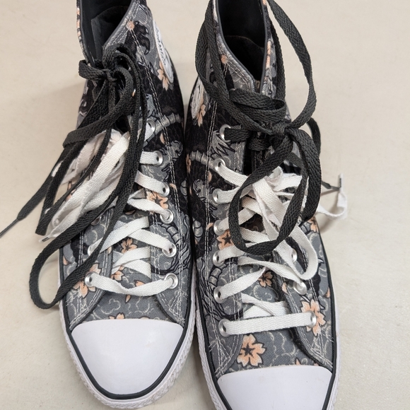 Converse Chuck Taylor Pro - Chinese Dragon and pink flowers - Picture 4 of 7